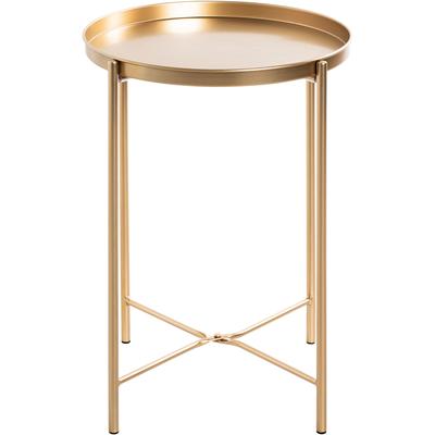 Beistelltisch HAKU, gold (goldfb, goldf, goldfarben, goldfarben), B:39cm H:50cm T:39cm, Tische Image