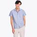 Nautica Men's Striped Linen Short-Sleeve Shirt Clear Sky Blue, XL