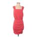 SUNDRY for Evereve Casual Dress - Mini Square Sleeveless: Red Print Dresses - Women's Size 1