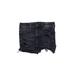 American Eagle Outfitters Denim Shorts: Black Print Bottoms - Women's Size 8 - Dark Wash