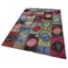 Pink 56" x 79" L Area Rug - Lofy K?rk Yama Patchwork Machine Woven Rectangle 4'8" x 6'7" Indoor/Outdoor Area Rug in 79.0 x 56.0 x 0.4 in | Wayfair