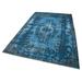 Blue 65" x 107" L Area Rug - Lofy Oyma Vintage Oriental Machine Woven Rectangle 5'5" x 8'11" Indoor/Outdoor Area Rug in 107.0 x 65.0 x 0.4 in | Wayfair