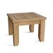 Arlmont & Co. Arcadia Solid Wood Outdoor Coffee Table Wood in Brown/White | 22" W x 22" L x 17" H | Wayfair D26474612FA34BB88B7656503CD8DF10