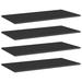 Ebern Designs Floating Shelves Wall Shelving Wall Mounted Shelves Display Wall Units, Wood in Black | 0.6 H x 31.5 W x 15.7 D in | Wayfair