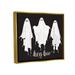 Stupell Industries Hey Boo Three Ghosts Framed On Wood Graphic Art Wood in Black/Brown | 25 H x 31 W x 1.7 D in | Wayfair ax-407_ffg_24x30