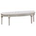 Rosdorf Park Keddrick Fabric Upholstered Bench Solid + Manufactured Wood in Brown/Gray | 18 H x 52.25 W x 16.25 D in | Wayfair
