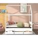 Harper Orchard Imelde Full/Double Storage Slat Headboard Design Bed Wood in White | 87.7 H x 57 W x 79.5 D in | Wayfair