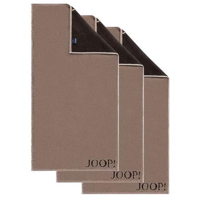 JOOP! Handtuch 3er Pack 'Classic / Infinity Signature' Baumwolle Mocca Image