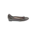 Naturalizer Flats: Ballet Wedge Casual Brown Animal Print Shoes - Women's Size 7 1/2 - Round Toe