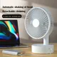 Mini ventilateur de table oscillant avec minuterie ventilateur de bureau portable à piles