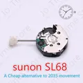 Sunon-Montre à quartz Sl68 mouvement dermatto 2035 accessoires de réparation pièces de rechange