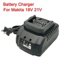 Chargeur de batterie Li-ion 18V 21V pour remplacement de batterie Makita prise EU US