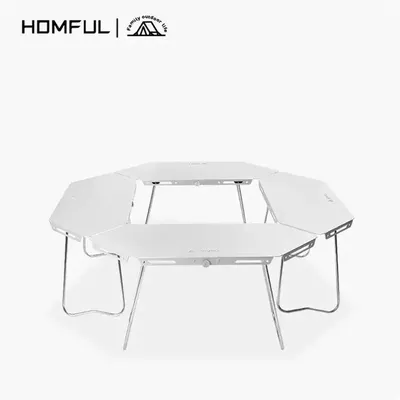 Table pliante d'extérieur en alliage d'aluminium ultralégère équipement de pique-nique camping
