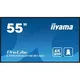 iiyama LH5554UHS-B1AG affichage de messages Écran plat signalisation numérique 138.7 cm (54.6") LCD Wifi 500 cd/m² 4K Ultra HD