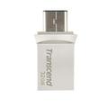 Transcend JetFlash 890 32GB lecteur USB flash 32 Go Type-A / Type-C 3.2 Gen 1 (3.1 1) Noir, Argent