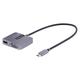 StarTech.com Adaptateur USB C vers HDMI VGA avec Sortie Audio 3.5 - Multiport Type-C, 4K 60Hz HDR