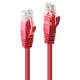 Lindy 48031 câble de réseau Rouge 0.5 m Cat6 U/UTP (UTP)