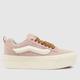 Vans knu stack trainers in pale pink