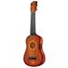 FRCOLOR 1Pc Children Toy Simulation Classical Ukulele Guitar Classic Guitar Model DIY Accessories for Kids (Mahogany Size M)