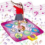 Biutsiun Dance Mat Electronic Musical Dancing Toys Children s music programmable music dance mat game mat music box toy Pink purple