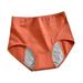 Rbaofujie Women s Fresh & Dry Light and Moderate Period Brief Underwear Multiple Options AvailableOrange L Dorm Room Essentials