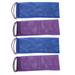 Bath Towel 4pcs Rich Foaming Bath Towels Long Bath Towels Shower Brushes (Blue Purple)