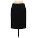 Jigsaw Wool Skirt: Black Solid Bottoms - Women's Size 6