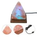 Lamp Salt Pyramid Himalayansea Changing Usb Natural Night Lamp Crystal Color Gemstone Decor Energy Positive Pyramid