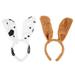FRCOLOR 2pcs Puppy Ears Costume Dog Ears Headband Halloween Cosplay Headband Photo Props