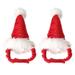 NUOLUX 2Pcs Christmas Hat Christmas Costume Outfits Headwear Hair Grooming Accessories for Dog Cat Pet Hamster