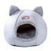 Mojoyce Cat Bed Semi-enclosed House Small Dog Pets Cozy Cave Comfortable for Home (M)