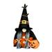 Pumpkin Doll Decoration Halloween Standing Doll Party Plush Ornament Toy With Hat Female Type Doll Furnishing Articles For Bed Room Ornament