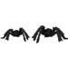 spider toy 2pcs Artificial Spider Toy Plush Spider Toy Halloween Scary Decoration Party Props Simulation Spider for Halloween