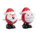Wind-up Toys 2pcs Christmas Gift Jumping Santa Claus Model Leaping Santa Clockwork Toys Wind-up Props Party Favors Party Supplies for Kids Child(Random and Assorted 2 Pattern)