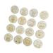 16Pcs Round Wooden Storage Tags Kids Toy Storage Category Label Gift Tags with Illustrations Playroom Toy Circle Ornament Toy
