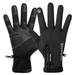 Riding Gloves 1 Pair Winter Riding Gloves Warm Windproof Waterproof Bike Gloves Touch Screen Gloves Mountaineering Gloves for Men (Black XL)