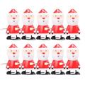 Wind-up Toys 10pcs Christmas Walking Props Santa Claus Clockwork Toys Model Wind-up Toys Party Favors Party Supplies Gift for Kids