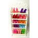 FRCOLOR 1 Set of Mini House Shoe Rack Model Miniature Plastic Shoe Rack Doll Furniture Model with Shoes