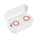 Y50 TWS Earbuds Bluetooth-Compatible Wireless Sport Headphones (White Red)