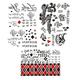 Kotbs 3 Sheets Halloween Temporary Tattoos Large Size 8.2 x 11.6 Tattoos for Women Tattoo Temporary for Halloween Costume Accessories and Parties