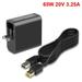 20V 3.25A 65W Wall Plug AC Power Adapter Laptop Charger For Lenovo ThinkPad Ideapad Yoga USB Tip