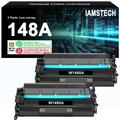 148A 148X with Chip Toner Cartridge 2-Pack Black Compatible for HP W1480A 148A Laserjet Pro MFP 4101fdw 4001dn 4001n 4001dw 4101fdn