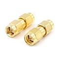 1PCS SMA male to SMA male Adapter RF Coax Coupling Nut barrel Connector Converter For WIFI 4G Antenna