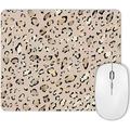 HUOCAIREN Gold Leopard Print Mouse Pad Cheetah Print Mousepad Modern Stylish Pattern Gift Mouse Pad Waterproof Non-Slip Rubber Mousepad for Laptop Computer 9.5 X 7.9 Inch