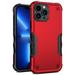 UUCOVERS iPhone 13 Pro Max Case with Screen Protector Military Grade Drop Resistant Heavy Duty [TPU + PC] Full Body Dual Layer Shockproof Non-Slip Grip Case Cover for iPhone 13 Pro Max 6.7 Red