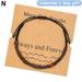 Fashion Morse Code Bracelet Charm Beads Rope Bracelet Y5R3 Men Women J2Z7