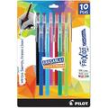 Pilot Frixion Colorsticks Erasable Gel Pen Stick Fine 0.7 Mm Assorted Ink and Barrel Colors 10/Pack