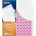 Avery Dividers for 3 Ring Binders 5 Tab Binder Dividers Plastic Binder Dividers with Pockets Insertable Big Tabs Vibrant Geometric Patterns Works With Sheet Protectors 1 Set (07708)