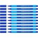 Schneider Slider Edge XB (Extra Broad) Ballpoint Pen 1.4 mm Light Blue Barrel Blue Ink Box of 10 Pens (152203)