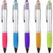 Lin.Pen 2-in-1 Touch Ballpoint Pen 1.0mm Medium Point Pens with Crystals for Women and Kids Black Ink Pen with Stylus Ballpoint Pens with Comfort Grip for The Ipad 5-Count